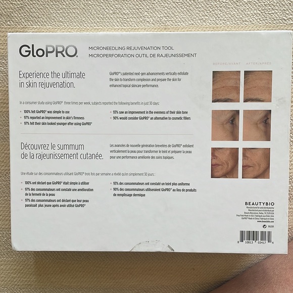 GloPro Microneedling Rejuvenation Tool box is distressed but sealed - Picture 3 of 5